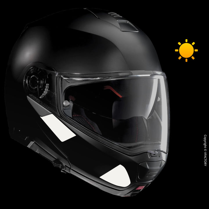 nolan helmet decals N100-5 3M approved reflective stickers Black grey denim Bomber BSW Heavy Duty SIZE:35 mm Fits All Visibility over 100m.