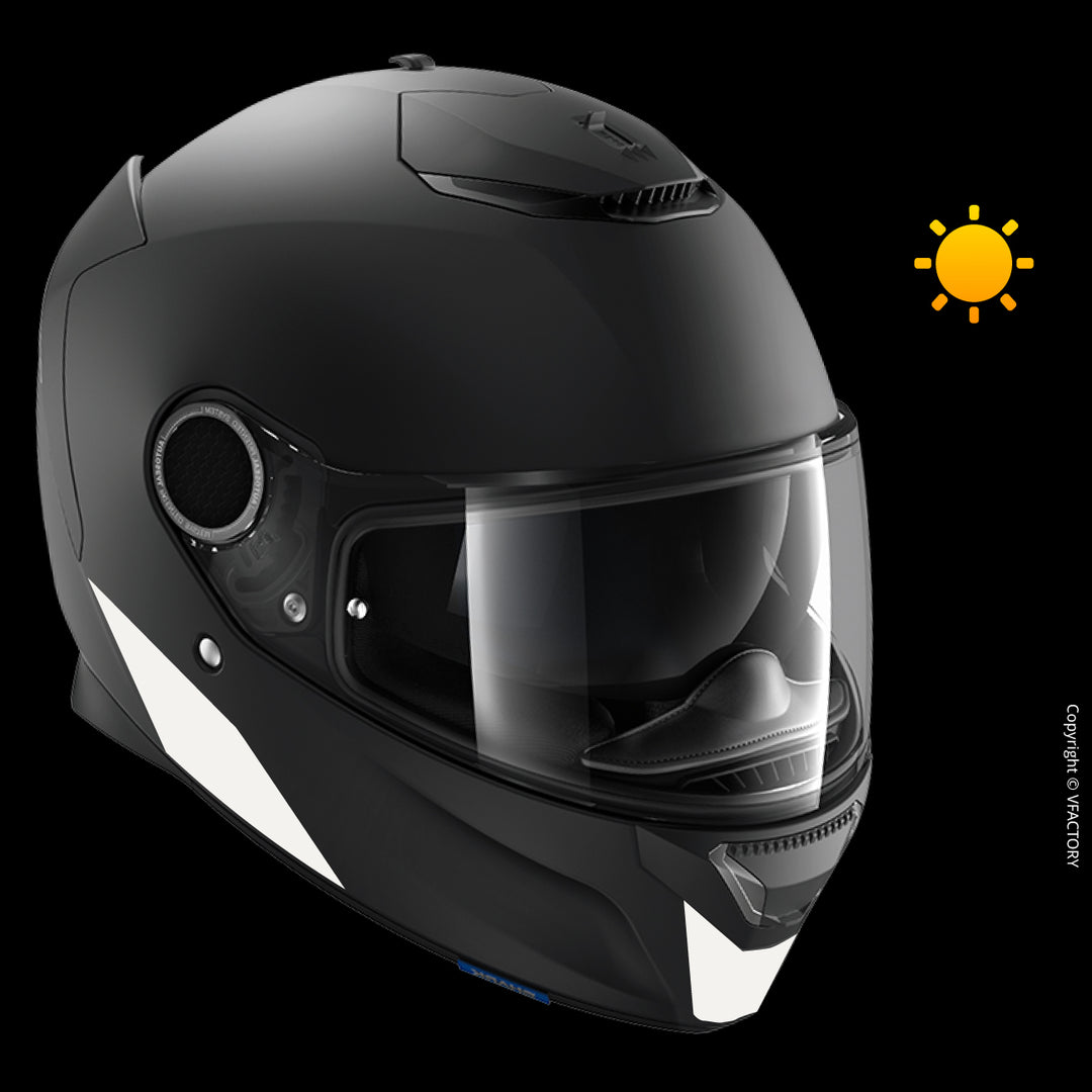 Lot De 3 Autocollants Réfléchissants Pour Moto/casque - Vinyle étanche Et Résistant - Décorations Personnalisables - Pour Vélo, Skate, Camping-car