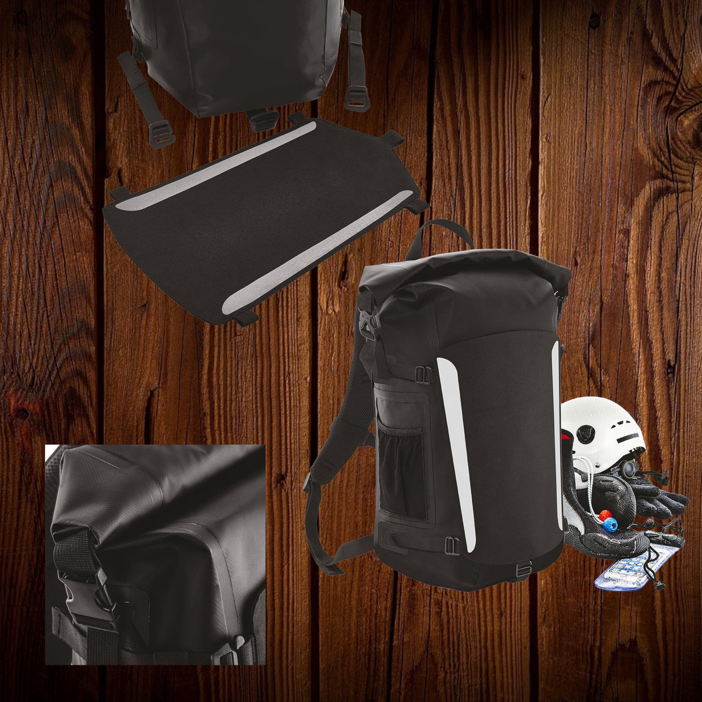 Sac à dos étanche V-DryPack™ 25L – Confort, sécurité et design pour les motards