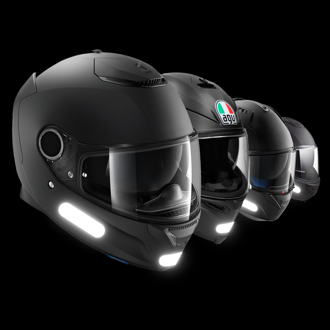 Lot D’autocollants Réfléchissants Noirs – 48 Triangles, Pour Vélo, Casque, Poussette, Moto – Visibilité Nocturne