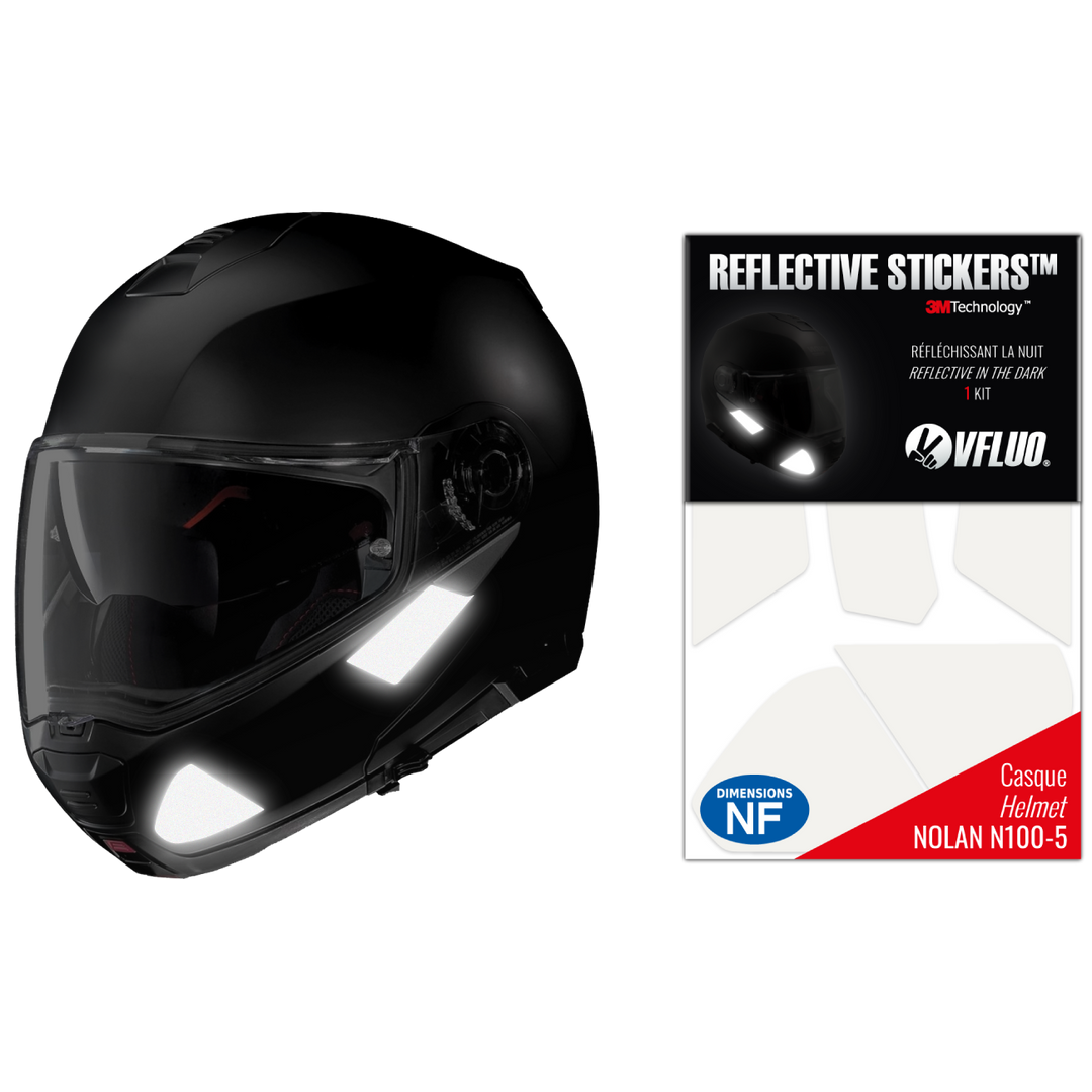 NOLAN N100-5 3M helmet approved reflective stickers Black