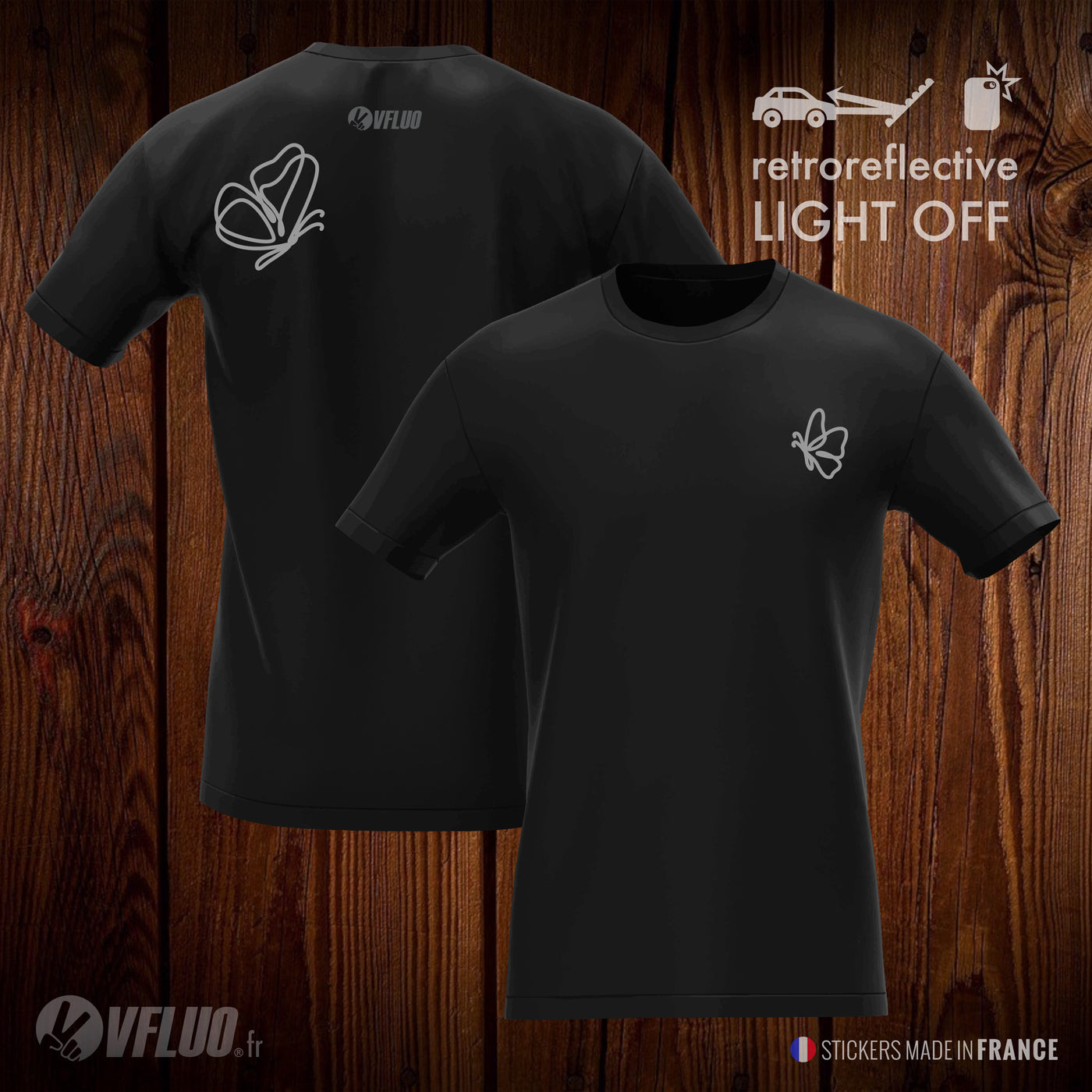 RZR_BLACK - TShirt Model Butterfly