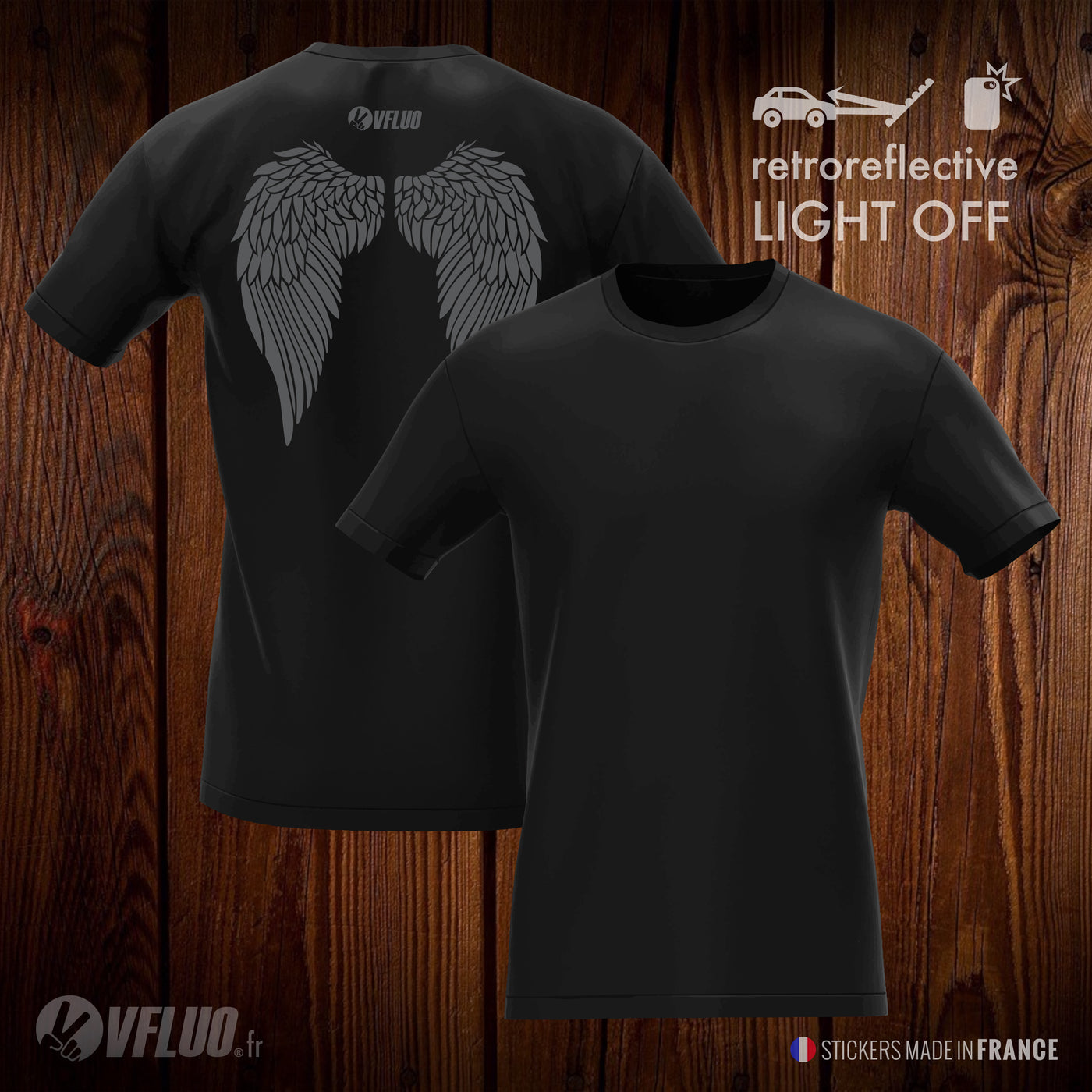 RZR_BLACK - TShirt Model Wings