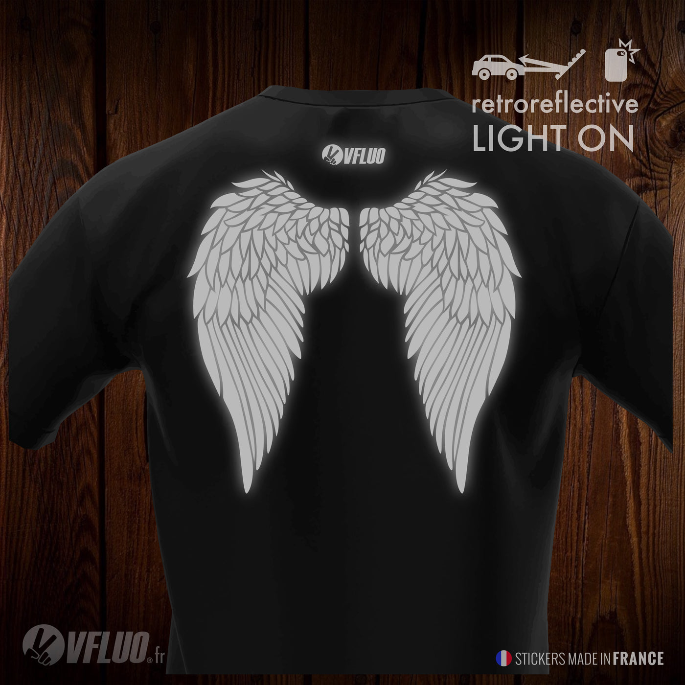 RZR_BLACK - TShirt Model Wings