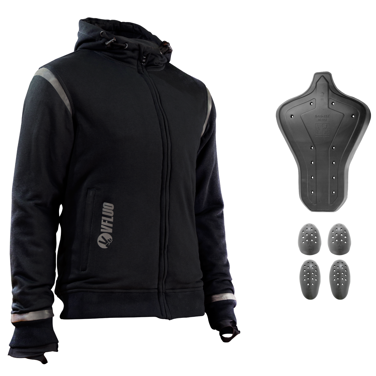 Sweat capuche discount moto renforcé