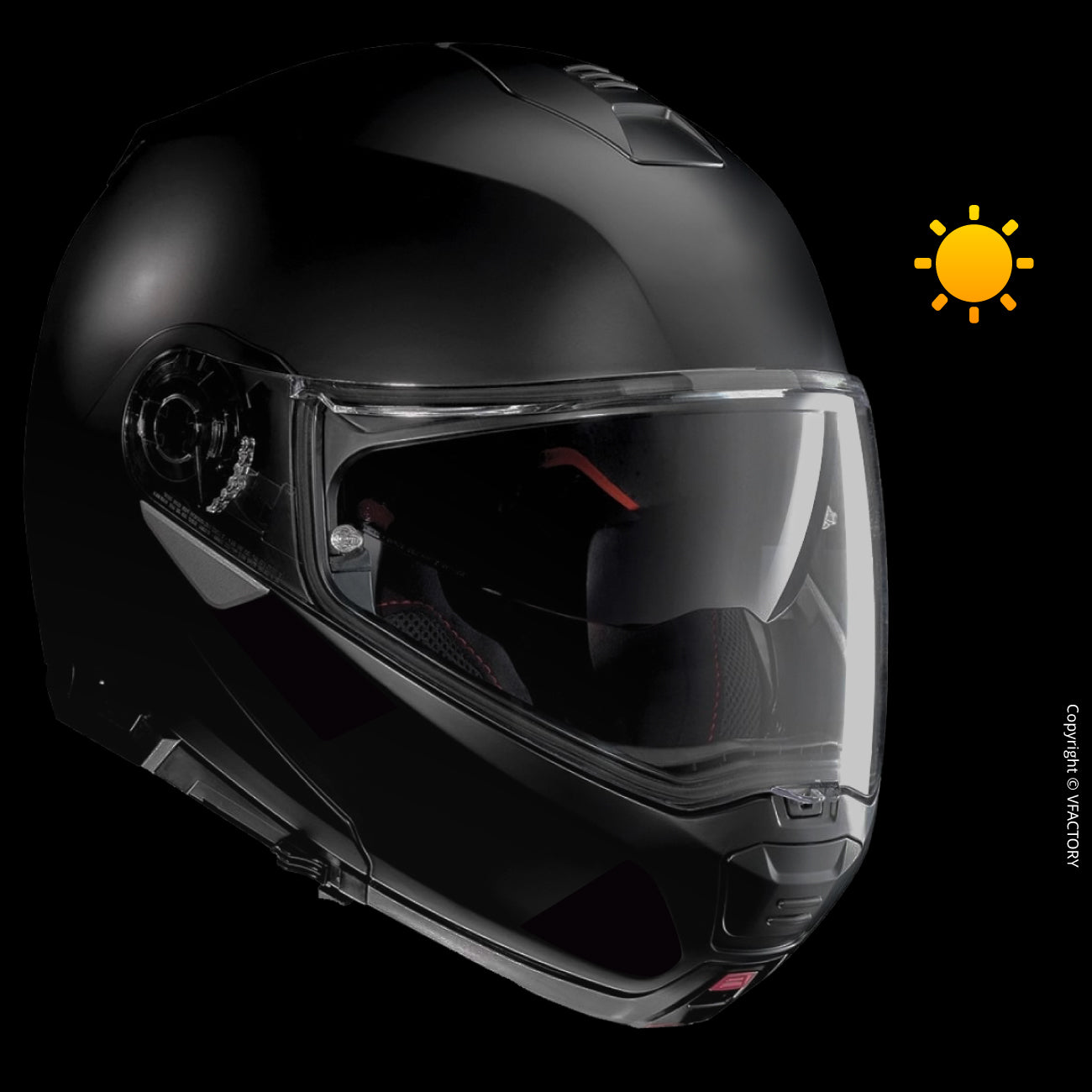 Kit de personnalisation lumineux pour casque moto avec bande