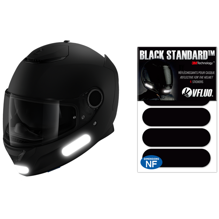 Stickers Réfléchissants Repositionnables FYB Pour Casque Nolan N120-1 - Kit 4 Pièces - Technologie 3M
