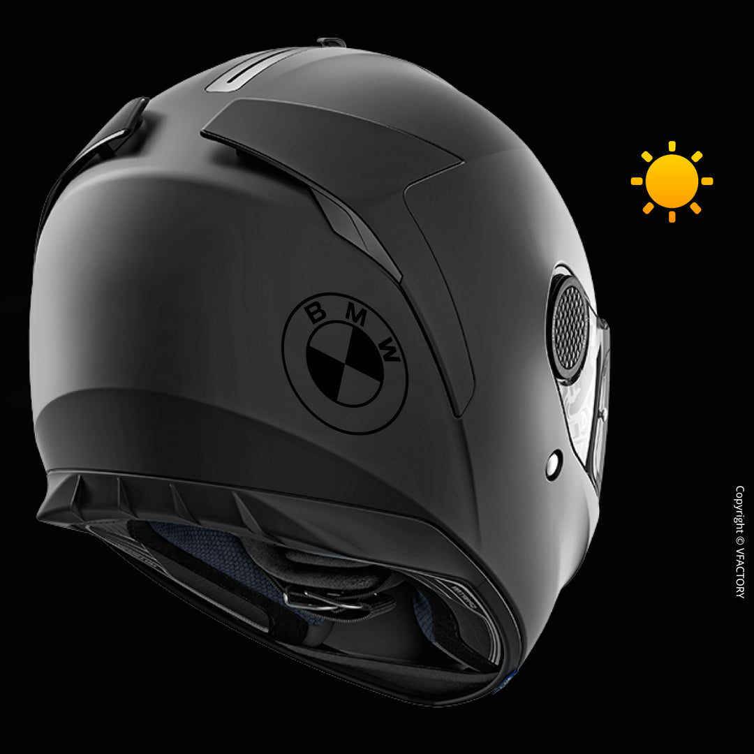 BMW V2 logo motorcycle helmet reflective sticker