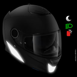 4 stickers réfléchissants Dafy Moto moto : , Réflecteur  casque de moto